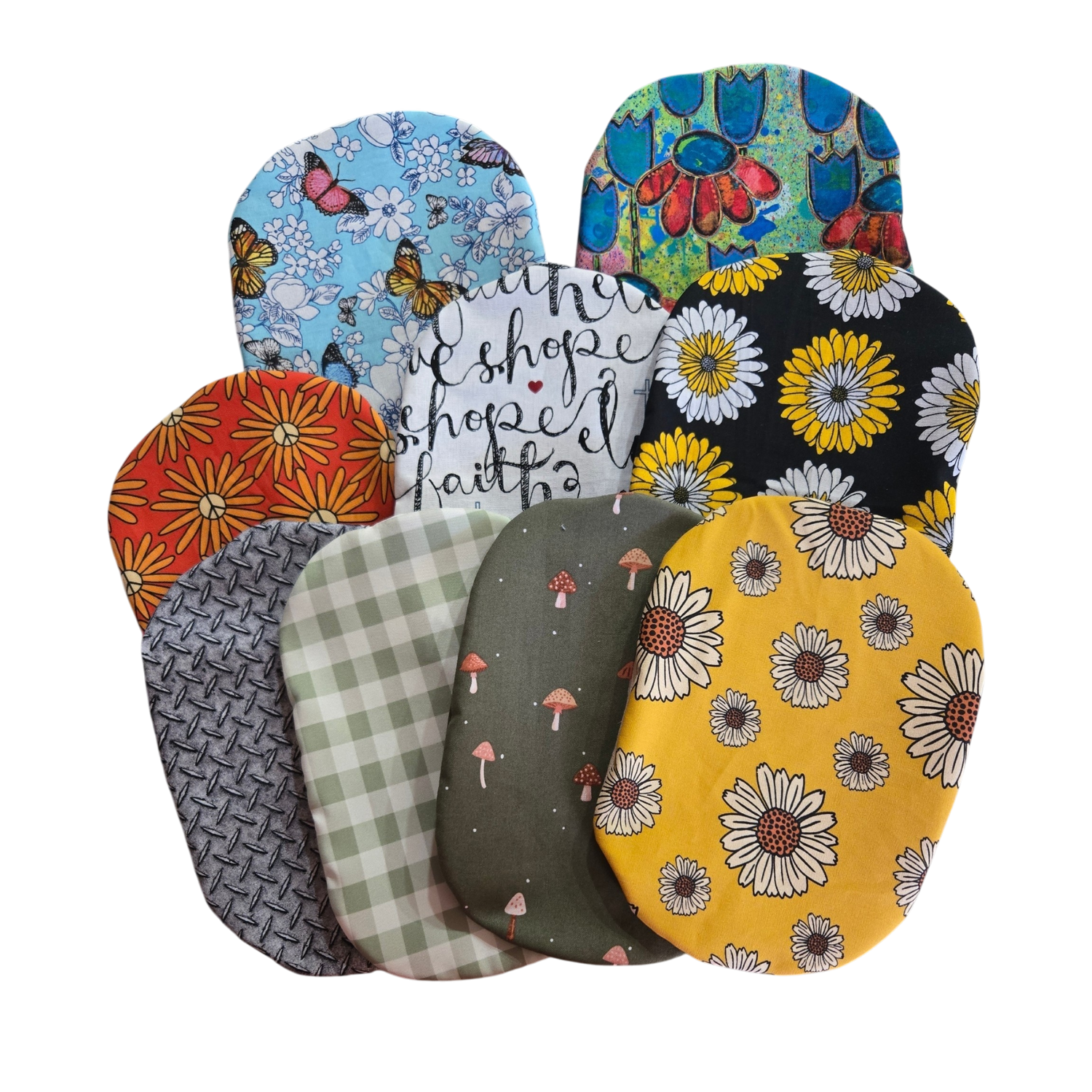CUSTOMIZED Adult and Pediatric SLIP ON-CLOSED BOTTOM- COVERS WITH PRINTED FABRICS