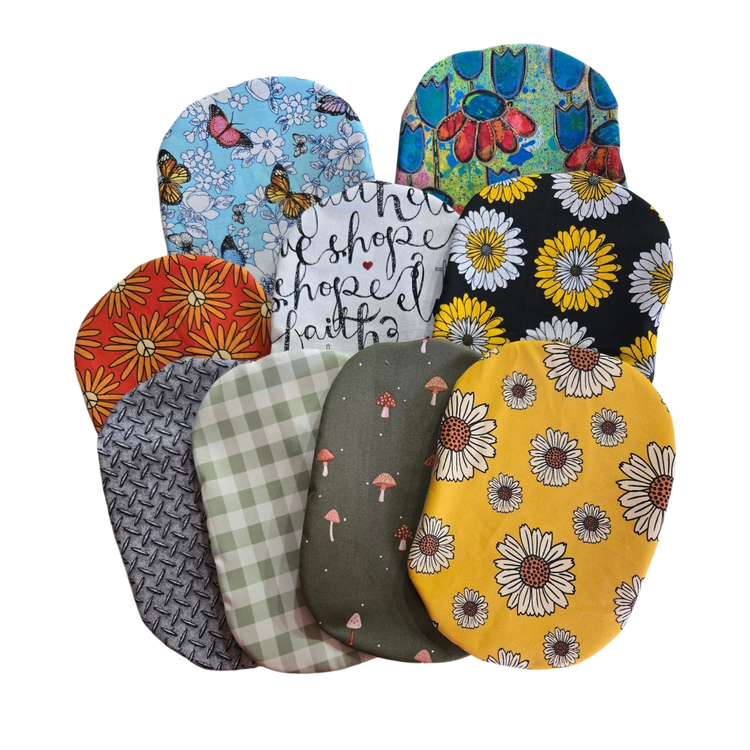 CUSTOMIZED Adult and Pediatric SLIP ON-CLOSED BOTTOM- COVERS WITH PRINTED FABRICS